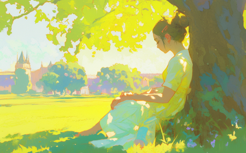 本を読む女性イラスト