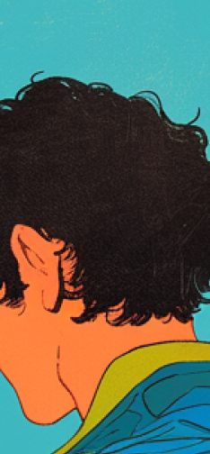 クリエイティブな活動する男性のイラスト